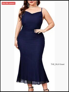 Mesh Mermaid Dress Ruched Spaghetti Strap Fitted Sleeveless Cami